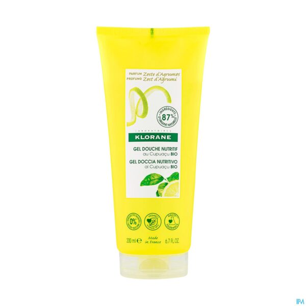 Klorane Lichaam Douchegel Zeste Cistrusvr.200ml Nf