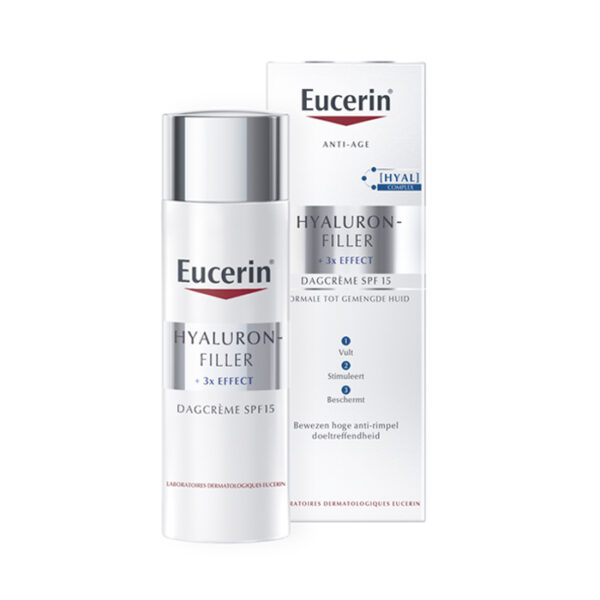 Eucerin Hyaluron-Filler + 3x Effect Dagcrème SPF15 - Normale/Gemengde Huid 50ml