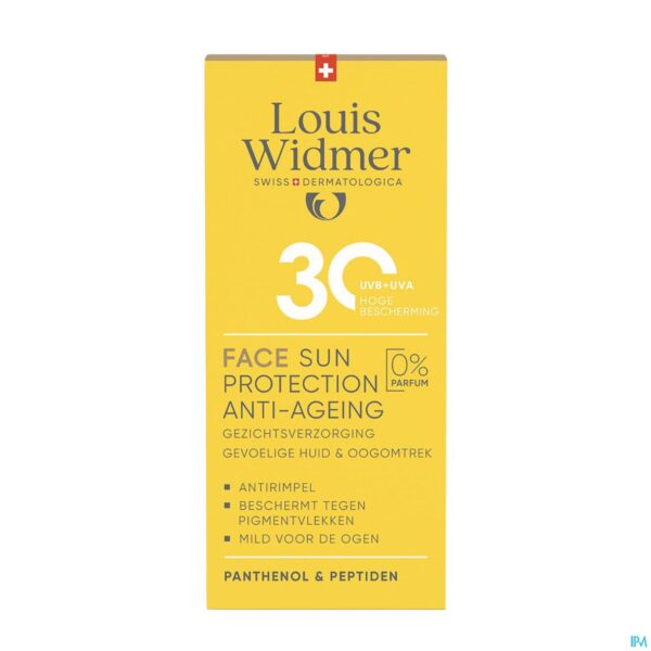 Louis Widmer Sun Protection Gezicht SPF30 Zonder Parfum 50ml