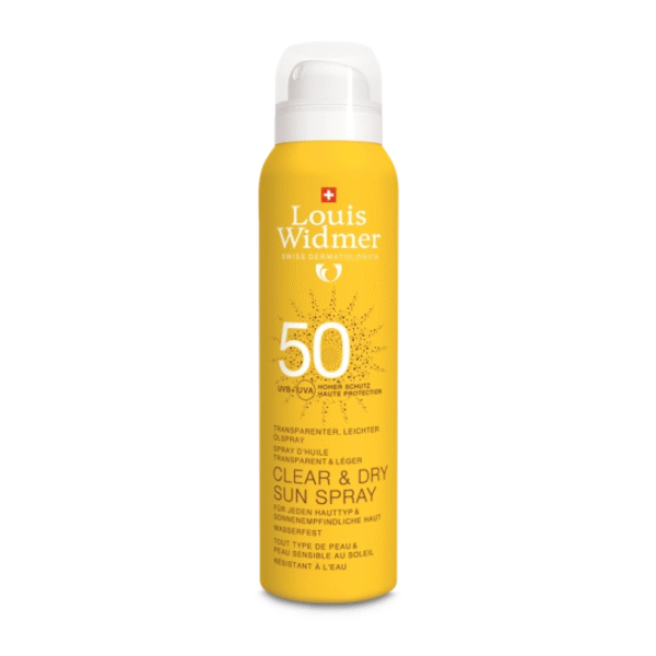 Louis Widmer Sun Clear & Dry Spray SPF50 - Zonder Parfum - 200ml