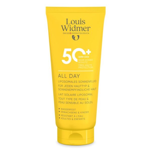 Louis Widmer All Day 50+ Zonder Parfum - 100ml