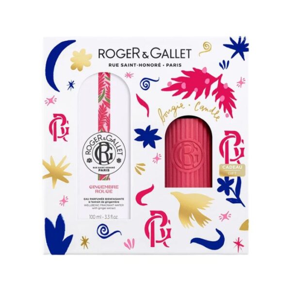 Roger&Gallet Cadeauset Gingembre Rouge Geparfumeerd Water + Geurkaars