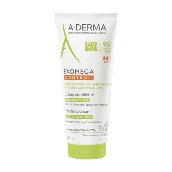 A-Derma Exomega Control Emolliërende Crème Tegen Krabben 200ml