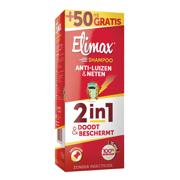 Elimax 2-in-1 Shampoo Anti-Luizen en Neten 250ml