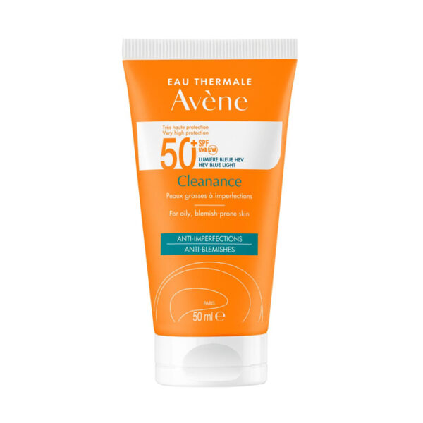 Avène Cleanance Zonnecrème SPF50+ - Vette Huid - 50ml