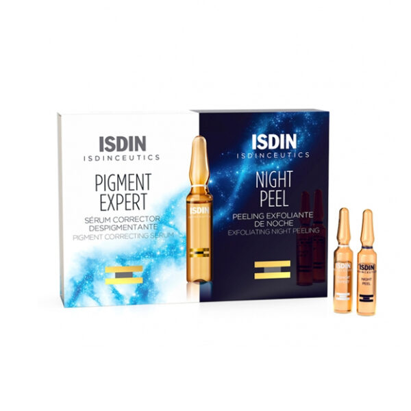 Isdin Isdinceutics Day & Night Anti-Vlekkenroutine Pigment Expert + Night Peel 2x10 Ampullen
