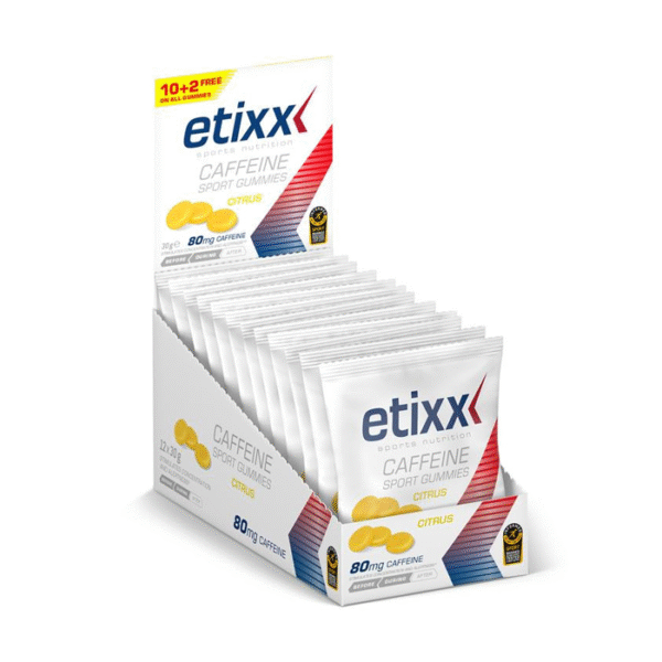 Etixx Caffeine Sport Gummies - Citrus - 12x60g