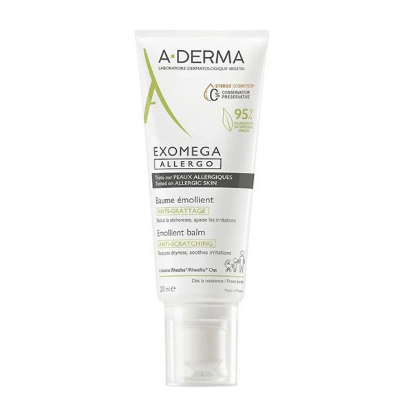 A-Derma Exomega Allergo Emolliërende Balsem Tegen Krabben 200ml