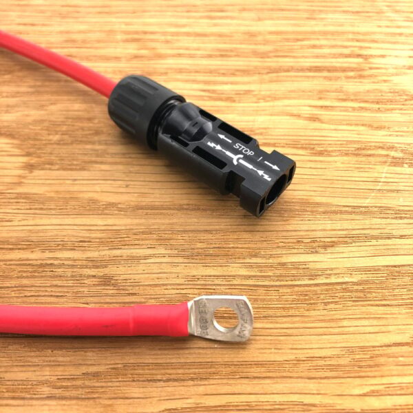 Kabelverloop Rood 6mm² MC4-M6 Male