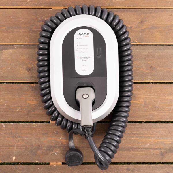 Laadstation type 2, 32A, 3 fase, laadkabel spiraal