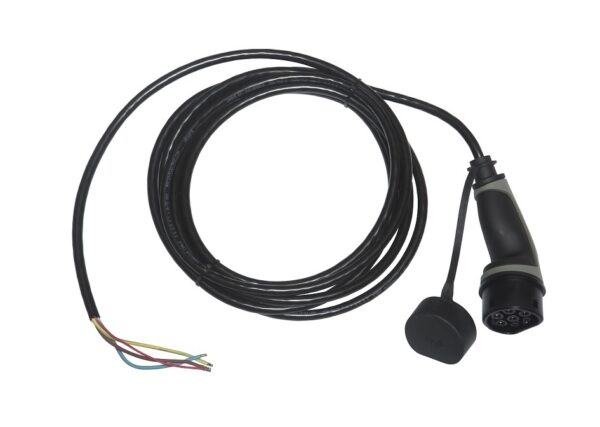 Premium Laadkabel Type 2 naar open einde - 1x32A - 5 meter