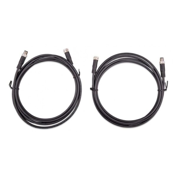 M8 circular 3 polige verlengkabels 2 x 1 meter