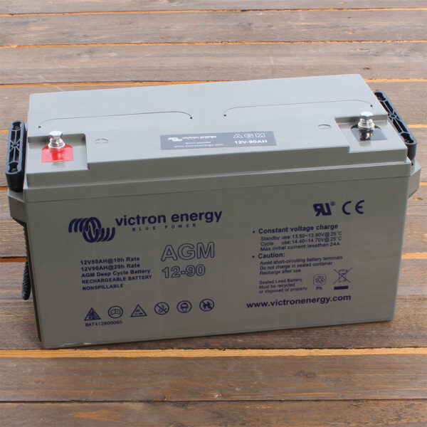 AGM 12V/90Ah Deep Cycle Accu - M6 insert