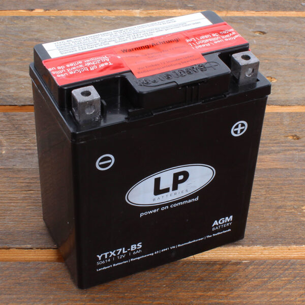 Accu YTX7L-BS AGM 12V 6Ah (11,3 x 7 x 13 cm)