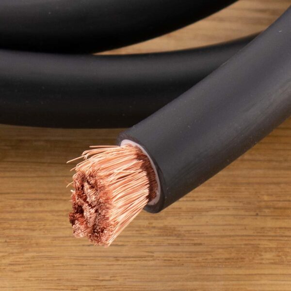 Accukabel zwart 120mm² per meter
