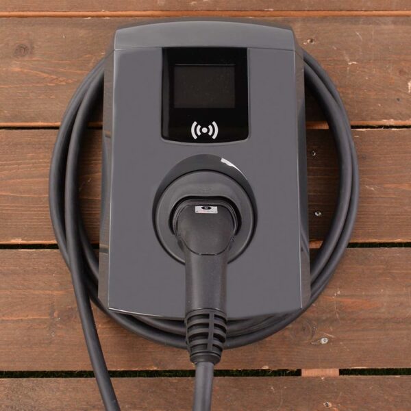Eve Single Pro-line - 3 x 32A - 7,5 meter vaste kabel - RFID - E-Flux - Load Balancing - Grijs