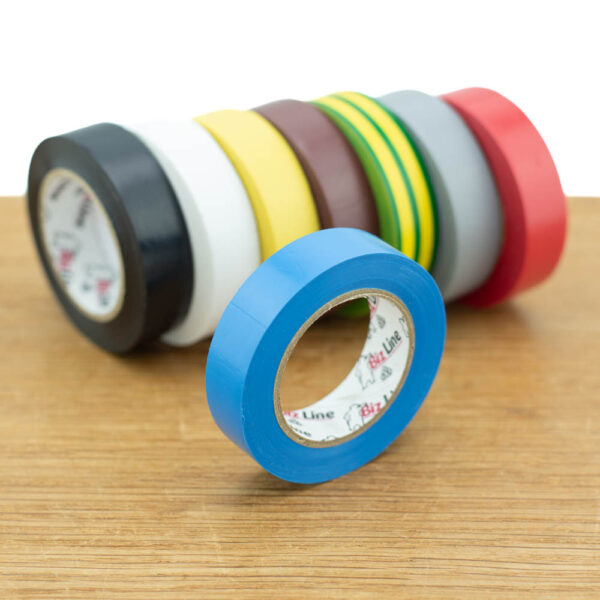 Vinyltape 15mm x 10m - set van 8 kleuren