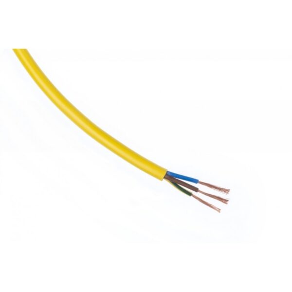 PVC 230VAC Kabel H05VV-F 3x2,5mm Geel