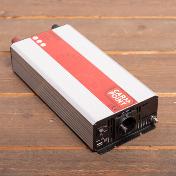 Omvormer 12V > 230V 1500W - Standaard Schuko Stopcontact