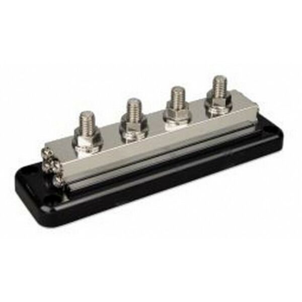 DC verdeelrail 600A - 4 x M10 met ABS kap
