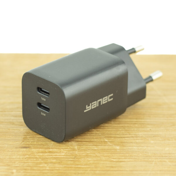 GaN Snellader 2 x USB-C 35W