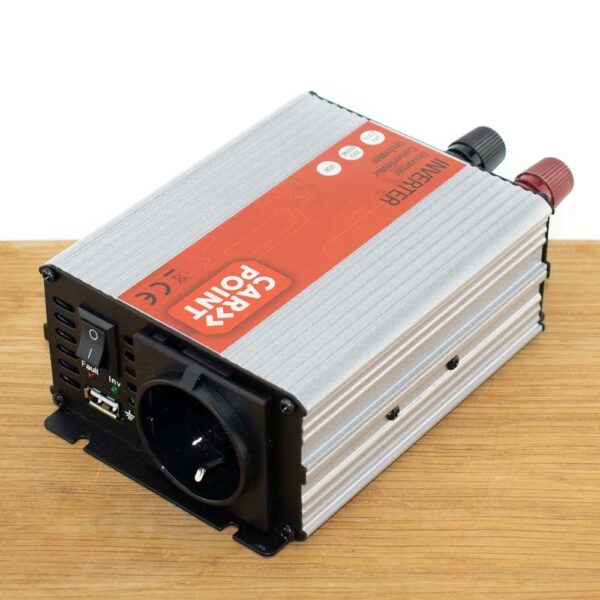 Omvormer 24V > 230V 300W - Standaard Schuko Stopcontact