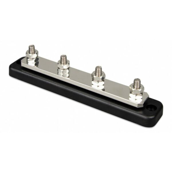 DC verdeelrail 250A - 4 x M8 met ABS kap