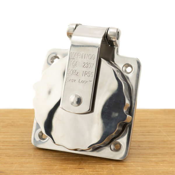 Walstroom invoer/inlet 16A RVS NEMA