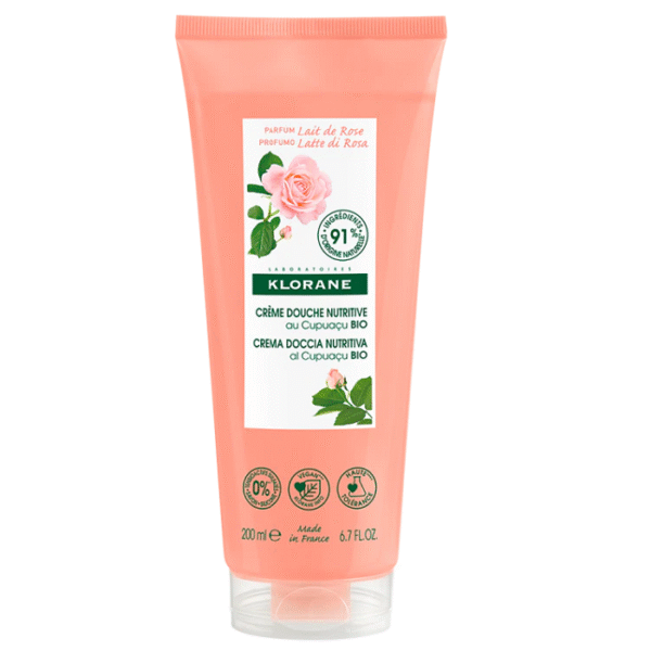 Klorane Douchecrème Rozenmelk met Bio-Cupuaçuboter 200ml NF