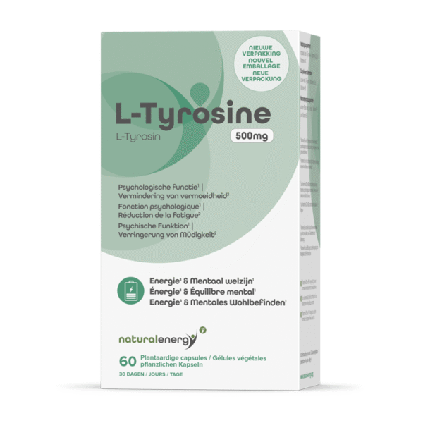 Natural Energy L-Tyrosine 500mg - 60 Capsules