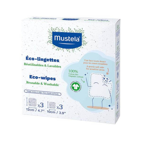 Mustela Herbruikbare/ Wasbare Eco-Doekjes 6 Stuks