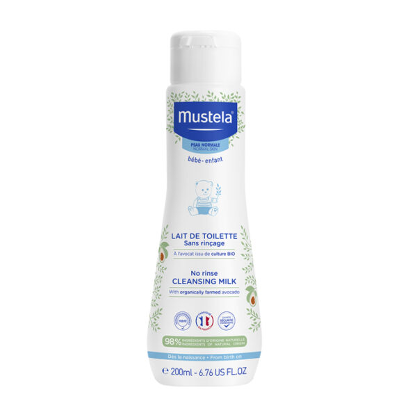 Mustela Bébé Toiletmelk Zonder Spoelen - Normale Huid 200ml