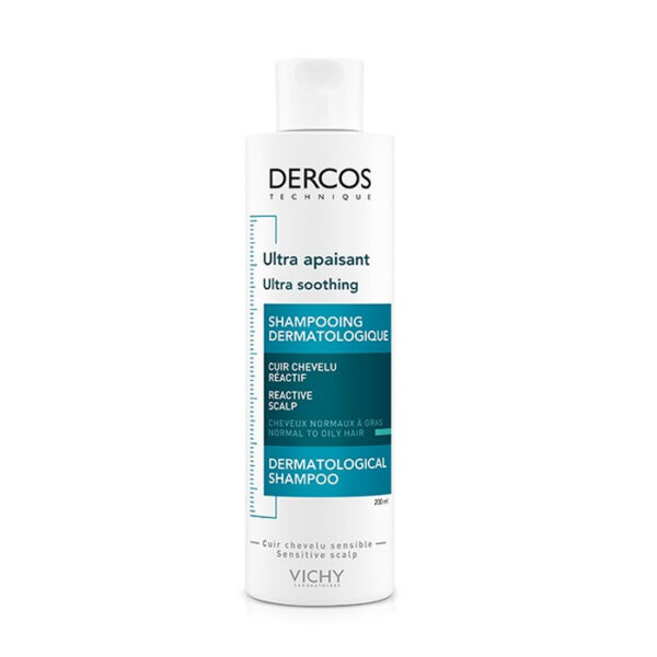 Vichy Dercos Ultra Kalmerende Shampoo - Normaal/Vet Haar - 200ml