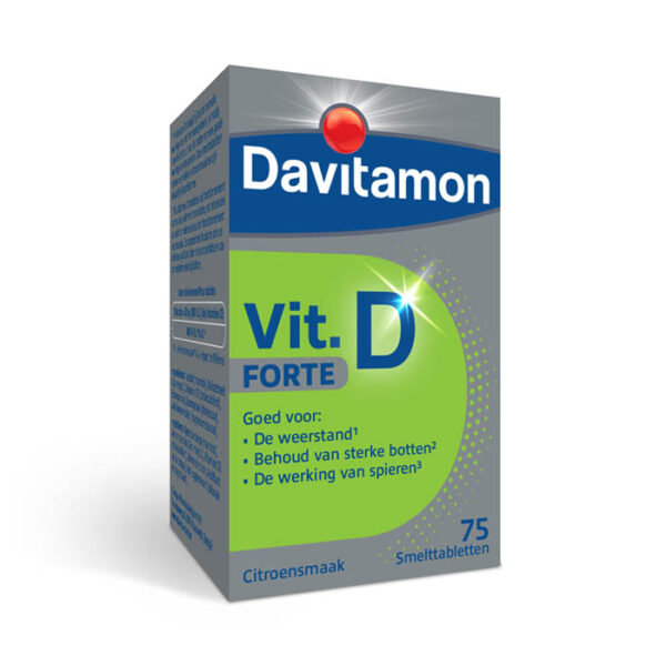 Davitamon Vitamine D Forte Citroensmaak 75 Smelttabletten
