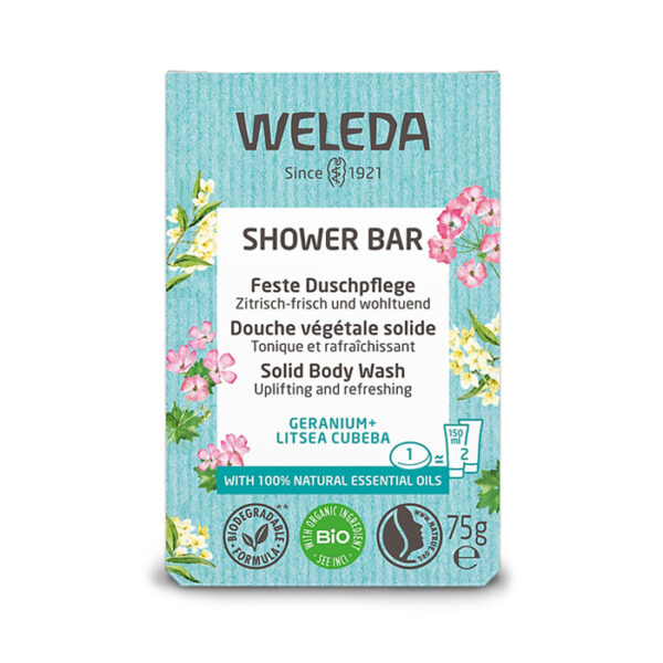 Weleda Shower Bar Geranium + Litsea Cubeba 75g