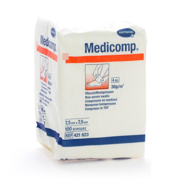 Hartmann Medicomp Niet Steriel 4PL 7,5x7,5cm 100 Stuks