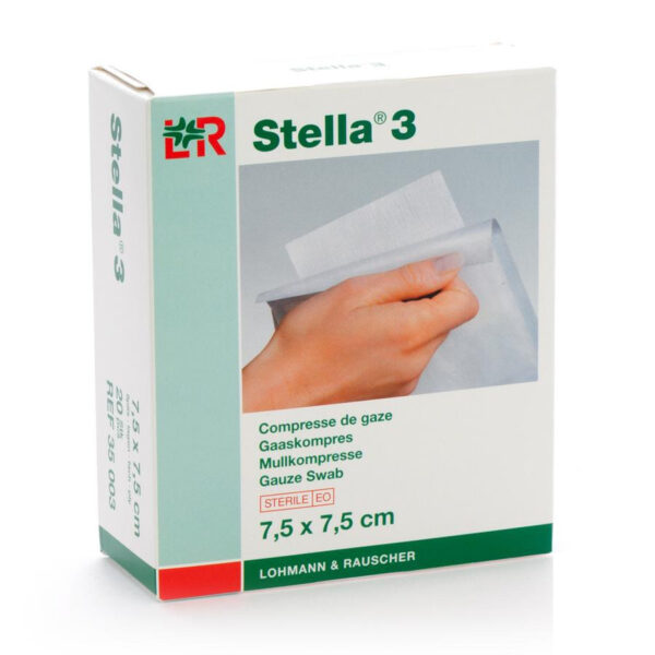 Stella 3 7,5x7,5cm 20 Kompressen