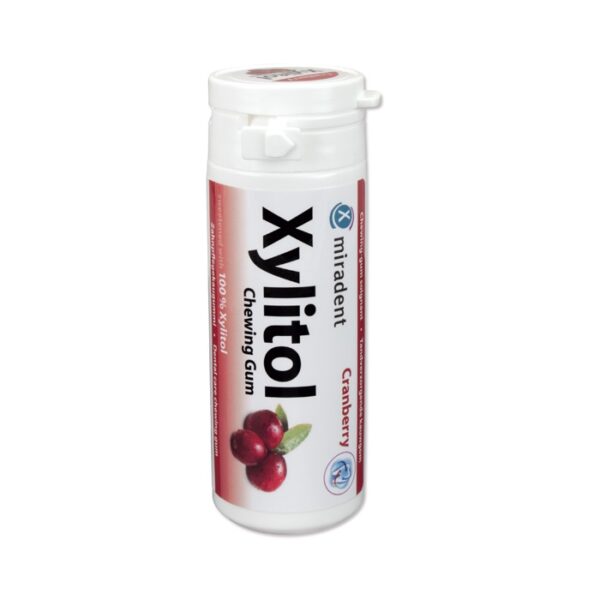 Miradent Xylitol Kauwgom Veenbes 30 Stuks