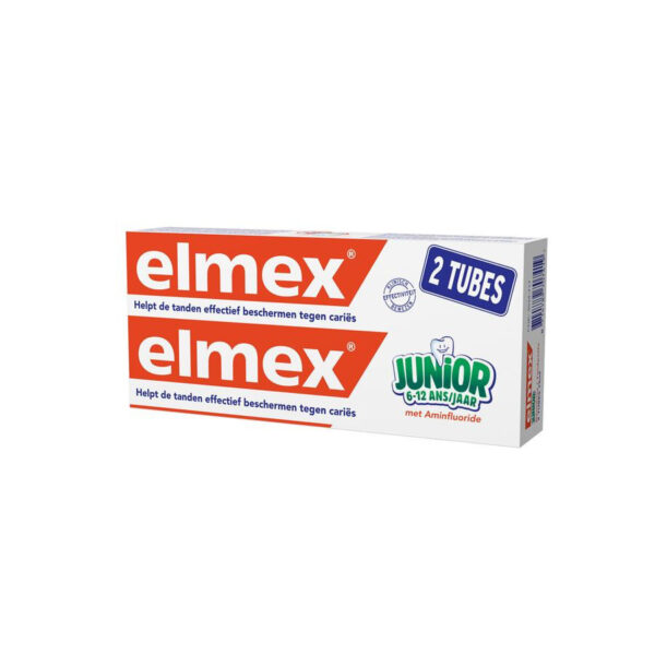 Elmex Anti-Cariës Junior Tandpasta 6-12j Tube - Duopack 2x75ml