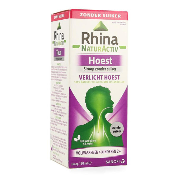 Rhina NaturActiv Hoestsiroop Zonder Suiker 120ml