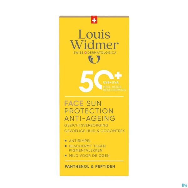Louis Widmer Face Sun Protection Anti-ageing 50+ Parfum - 50ml