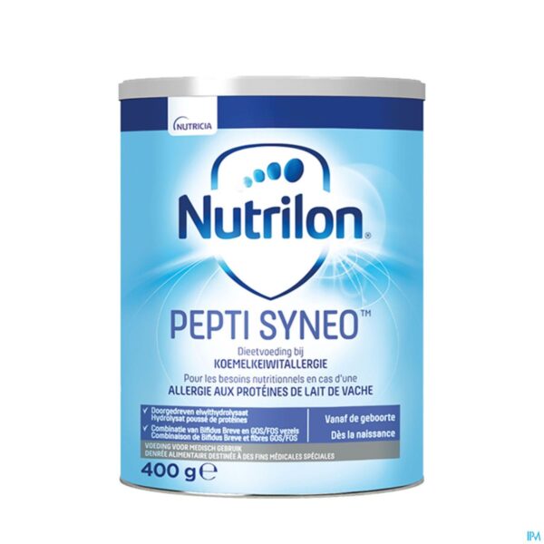 Nutrilon Pepti Syneo Zuigelingenmelk Koemelkeiwitallergie 0-12M Poeder 400g  (Vervangt Pepti Syneo 1 & 2)