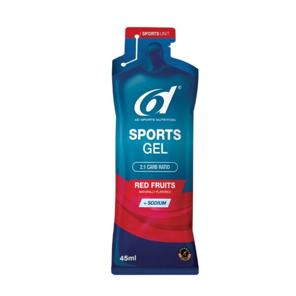 6D Sports Gel Red Fruits - 1x45ml