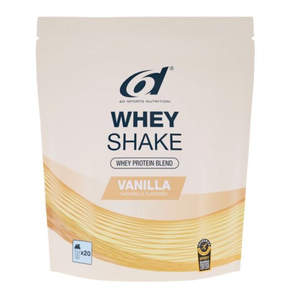 6d Sports Nutrition Whey Shake Vanille Poeder - 500g
