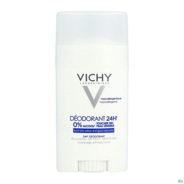 Vichy Deodorant Stick Zonder Aluminiumzouten 24u 40ml