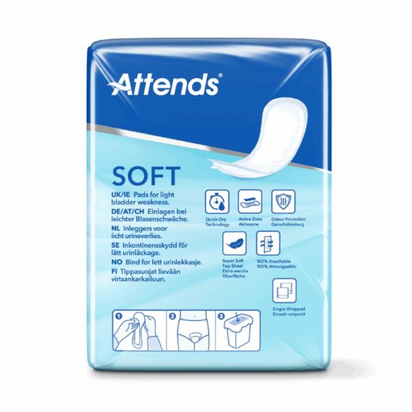 Attends Soft 2 Normal Anatomische Inlegluiers - 12 Stuks