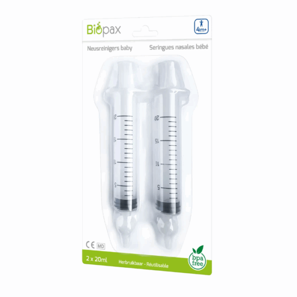 Biopax Herbruikbare Neusreinigers Baby - 2x20ml