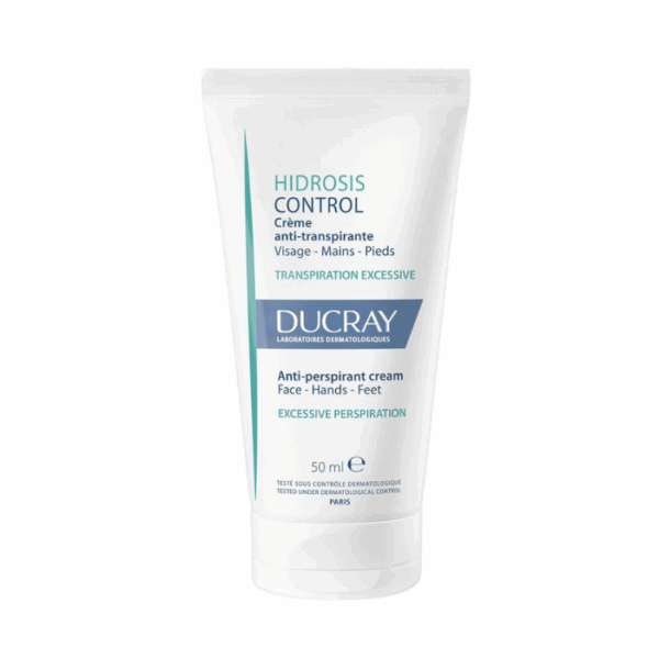Ducray Hidrosis Control crème anti-transpirant, Overmatig zweten, Gezicht, Handen en Voeten 50ml