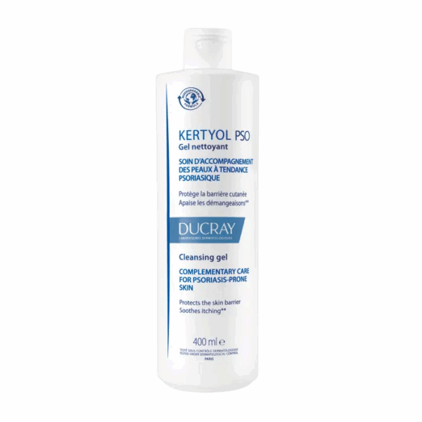 Ducray Kertyol P.S.O. Reinigingsgel, Huid met neiging tot psoriasis, jeuk 400ml