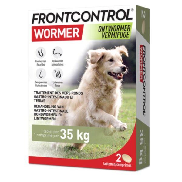 Frontcontrol Wormer Xl Honden - 2 Tabletten